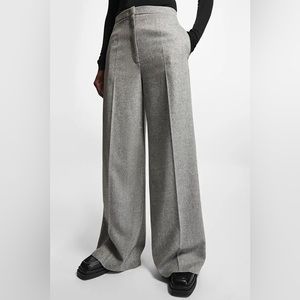 Wide Leg Wool Blend Pants COS